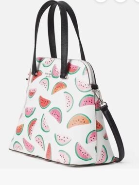 Kate Spade Maise Watermelon 🍉 Dome Crossbody Bag W/ Silver Hardware